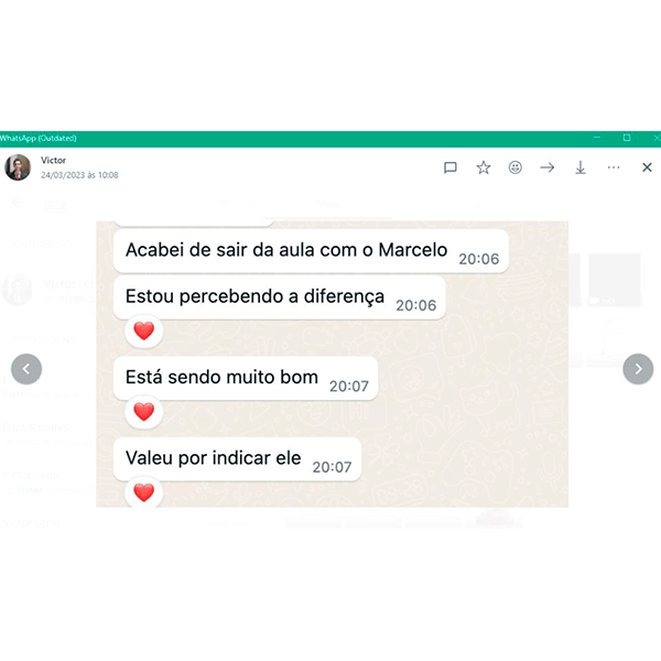 depoimento de aluno