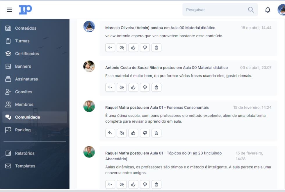 7 Imagem da plataforma de estudo